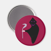 Magnet d'Halloween faucheuse (Recto/Verso)