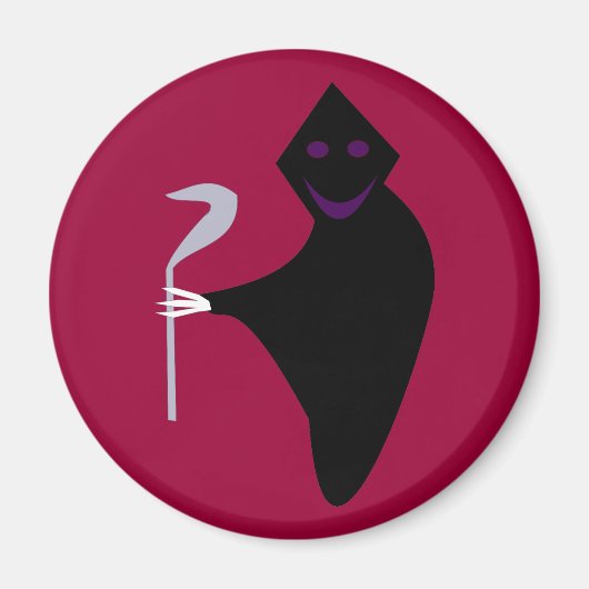 Magnet d'Halloween faucheuse (Devant)