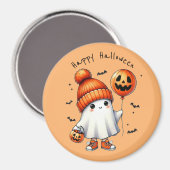 Magnet d'Halloween joyeux pour le fantôme (Recto/Verso)