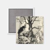 Magnet d'Halloween vintage (Recto/Verso)