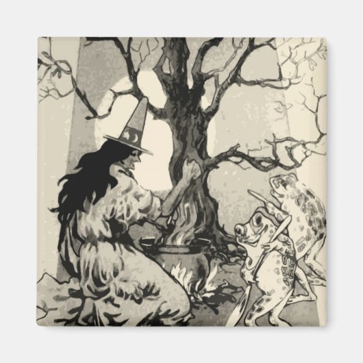 Magnet d'Halloween vintage (Devant)