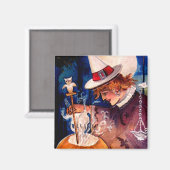 Magnet d'Halloween vintage (Recto/Verso)