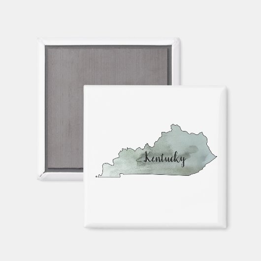 Magnet d'illustration de l'État du Kentucky (Recto/Verso)