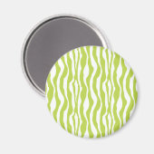 Magnet d'impression Wild Green Zebra (Recto/Verso)