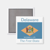 Magnet d'indicateur du Delaware (Recto/Verso)