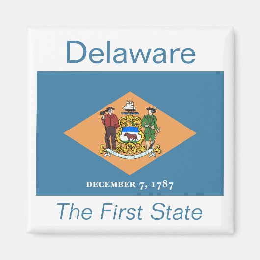 Magnet d'indicateur du Delaware (Devant)