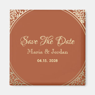 Magnet d'invitation à sauver la date de mariage en