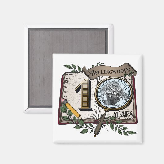 Magnet dix ans de Bellingwood (Recto/Verso)