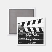 Magnet d'occasions spéciales du Clappeur de film (Recto/Verso)