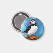 Magnet d'oiseaux de Puffin Atlantique (Recto/Verso)