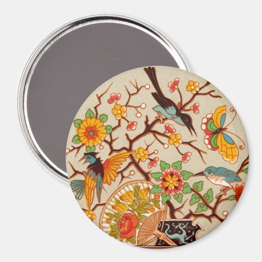 Magnet d'oiseaux et de papillons (Recto/Verso)