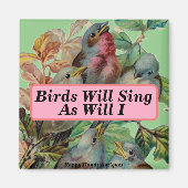 Magnet d'oiseaux victoriens (Devant)