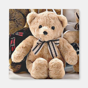 Magnet d'ours en peluche