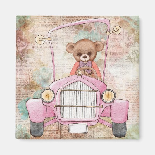 Magnet d'ours en peluche (Devant)