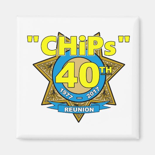 Magnet du 40e anniversaire de CHiPs (Devant)