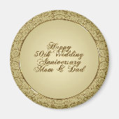 Magnet du 50e anniversaire du Mariage (Devant)