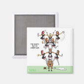 Magnet du 8e jour de Noël (Milking des huit servan (Recto/Verso)