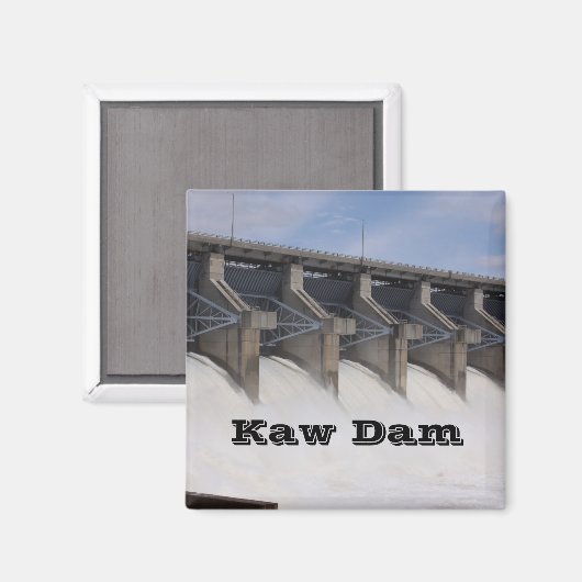 Magnet du barrage Kaw (Recto/Verso)
