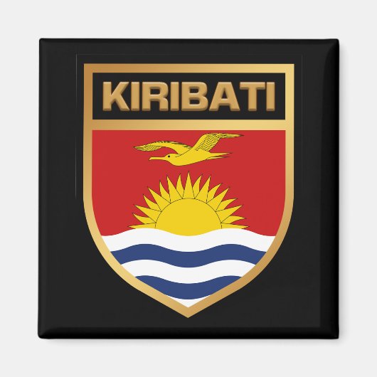 Magnet du Bouclier indicateur Kiribati (Devant)