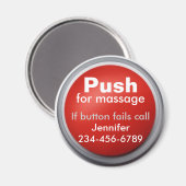 Magnet du bouton de massage (Recto/Verso)