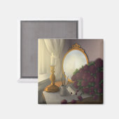 Magnet du bureau d'écriture vintage (Recto/Verso)