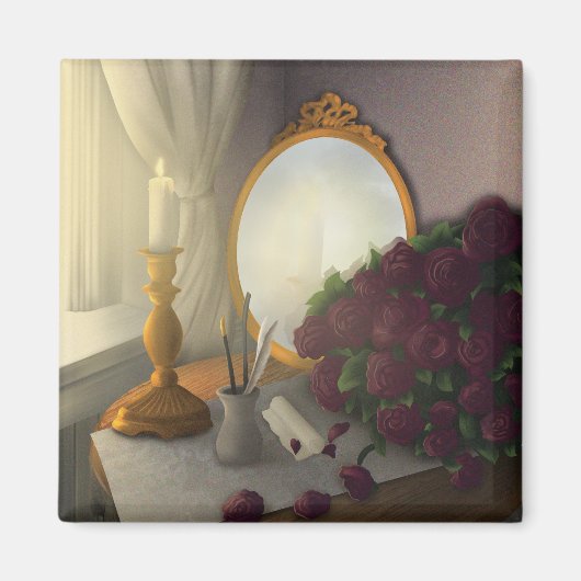 Magnet du bureau d'écriture vintage (Devant)