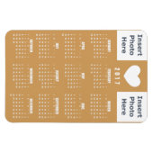 Magnet du calendrier 2017 - Love Photo Collage Mod (Horizontal)