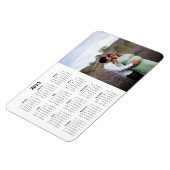 Magnet du calendrier mensuel 2023 avec photo (Côté Gauche)