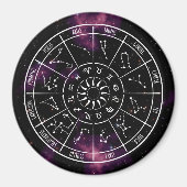 Magnet du calendrier zodiaque | Signes étoilés d'a (Devant)