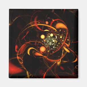 Magnet du Carré d'art Abstrait