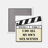 Magnet du Carré de scène de film (Recto/Verso)