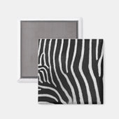 Magnet du Carré Motif Zebra Stripe (Recto/Verso)