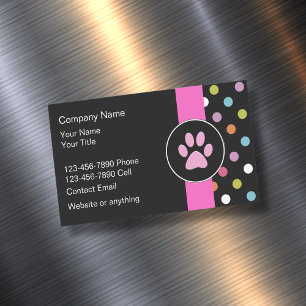 Magnet du Carte de visite du service pour animaux