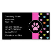 Magnet du Carte de visite du service pour animaux  (devant)
