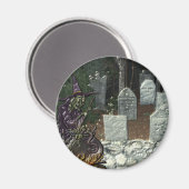 Magnet du cimetière de sorcière (Recto/Verso)