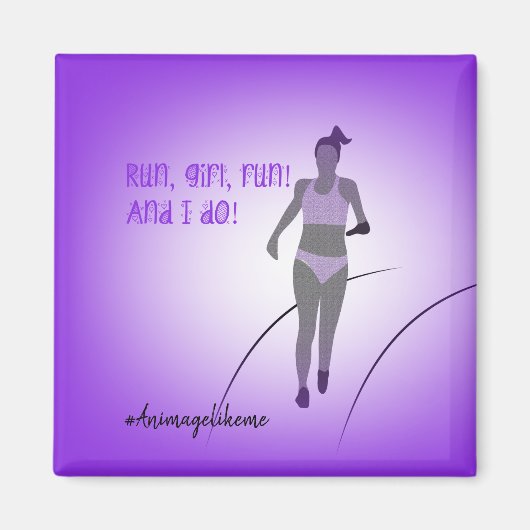 Magnet du coureur amputé (Devant)