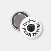 Magnet du département des connaissances générales (Recto/Verso)