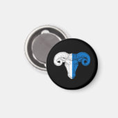 Magnet du désert en argent SCA (Recto/Verso)