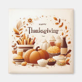 Magnet du dîner de Thanksgiving (Devant)
