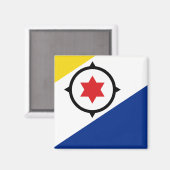 Magnet du drapeau Bonaire (Recto/Verso)