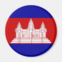 Magnet du drapeau cambodgien