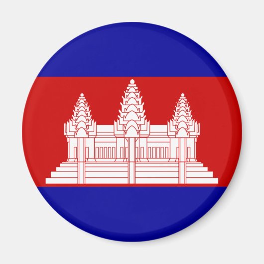 Magnet du drapeau cambodgien (Devant)