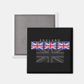 Magnet du drapeau d'Angleterre (Recto/Verso)