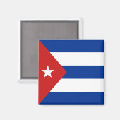 Magnet du drapeau de Cuba (Recto/Verso)