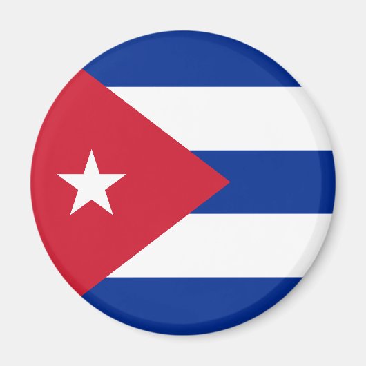 Magnet du drapeau de Cuba (Devant)