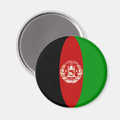 Magnet du drapeau de Fisheye en Afghanistan (Recto/Verso)