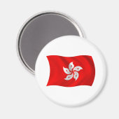 Magnet du drapeau de Hong Kong (Recto/Verso)