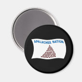Magnet du drapeau de la nation Apalachee (Recto/Verso)