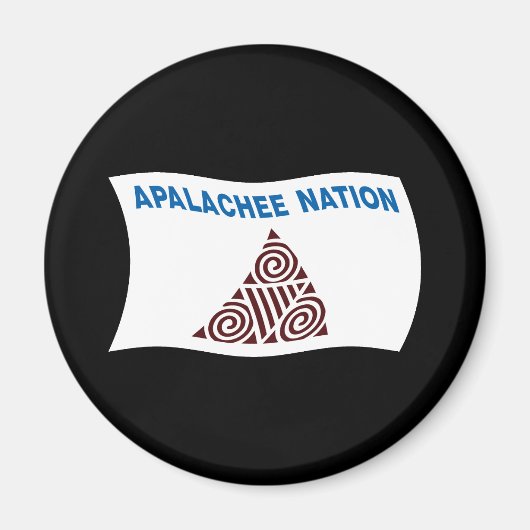 Magnet du drapeau de la nation Apalachee (Devant)