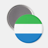 Magnet du drapeau de la Sierra Leone (Recto/Verso)